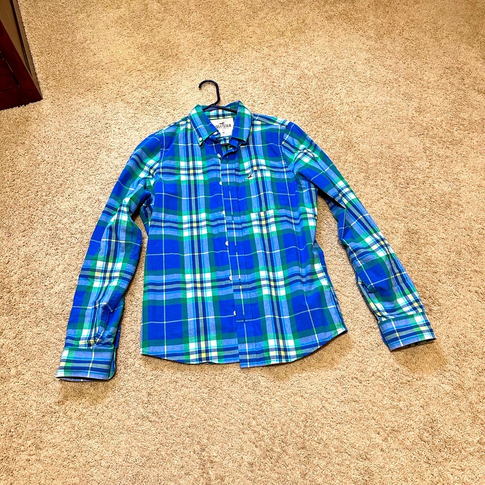 Men’s casual plaid shirt